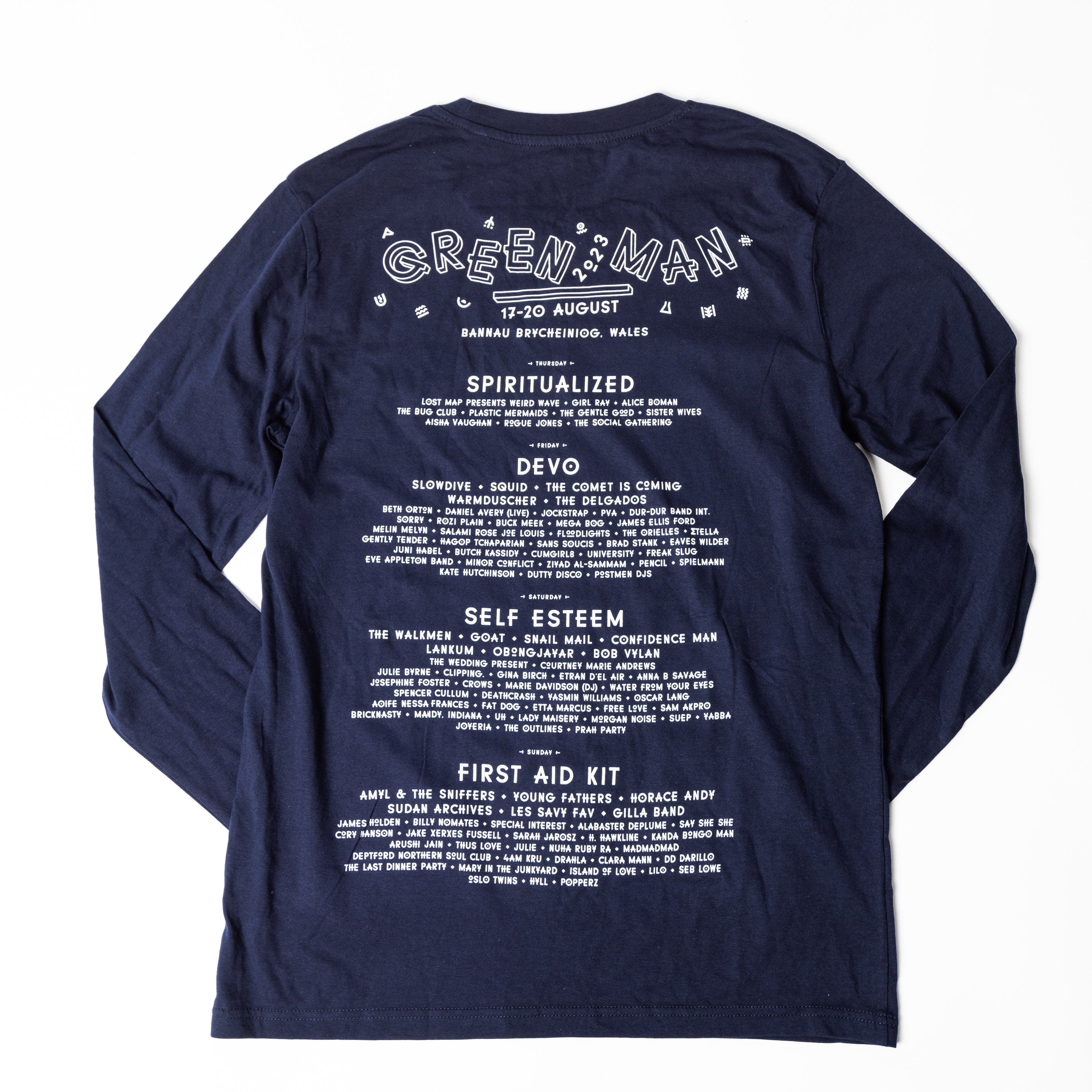 Navy Line-Up Long Sleeve T-Shirt GM23