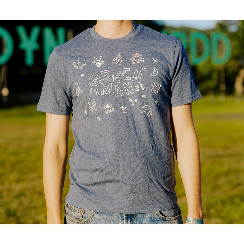 GM | Dark Blue Symbols T-Shirt GM24