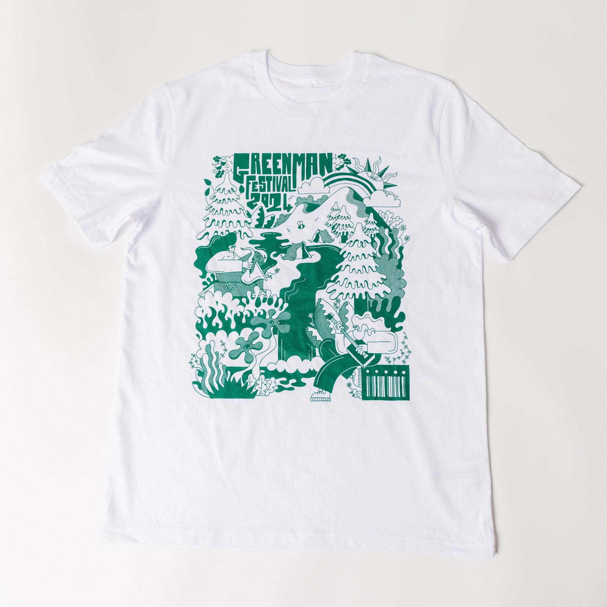 White Illustration T-Shirt GM24