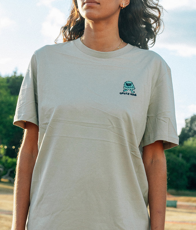 GM26 - Embroidered Stone Colour T-Shirt